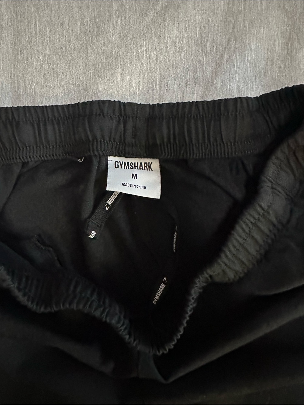 Gymshark Men’s Black Athletic Training Shorts with White Logo - Picture 2 of 3
